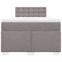 Boxspring met matras stof taupe 120x200 cm - thumbnail