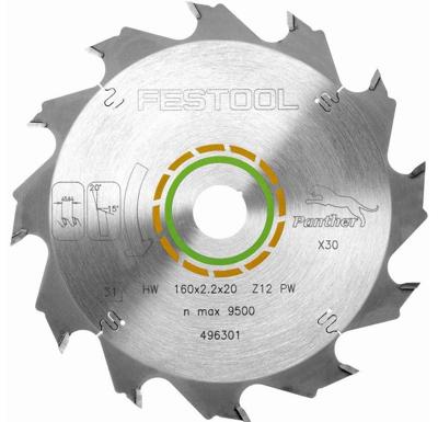 Festool HW 160x2,2x20 PW12 496301 Cirkelzaagblad 160 x 20 x 1.60 mm Aantal tanden: 12 1 stuk(s)