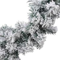 Kerstslinger met LED-verlichting 20 m PVC groen - thumbnail