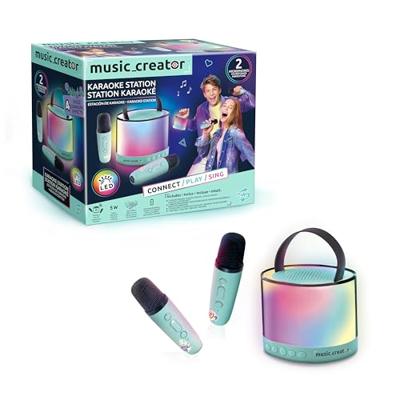 Canal Toys - Music Creator - Mini Karaoke Station - Verlichte speaker met 2 draadloze microfoons - INF 044 Canal Toys - Music Creator - Mini Karaoke Station - Verlichte speaker met 2 draadloze microfoons - INF 044