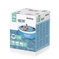 Bestway zwembad fast set opblaasbaar rond 244x66 cm 57265 - thumbnail