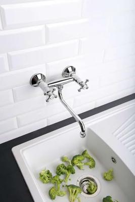 Inbouw Wastafelmengkraan Sapho Antea 2-knop Gebogen Uitloop 19 cm Chroom Inbouw Wastafelmengkraan Sapho Antea 2-knop Gebogen Uitloop 19 cm Chroom