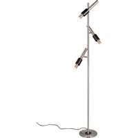 LED Vloerlamp - Trio Select Ikaris - 3 Lichtpunten van 4.5 Watt - Touchdimmer - Draaibaar - Aanpasbare Lichtkleur - Mat Nikkel - Metaal - thumbnail