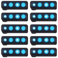 10 STKS camera lens cover voor Galaxy A9 (2018) A920F/DS (zwart) - thumbnail