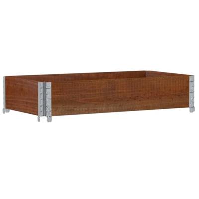 VidaXL Palletopzetrand 100x50 cm massief grenenhout bruin