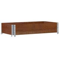 VidaXL Palletopzetrand 100x50 cm massief grenenhout bruin - thumbnail