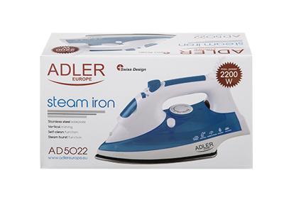 Adler AD 5022 Droog- & stoomstrijkijzer Keramische zoolplaat Paars, 2200 W