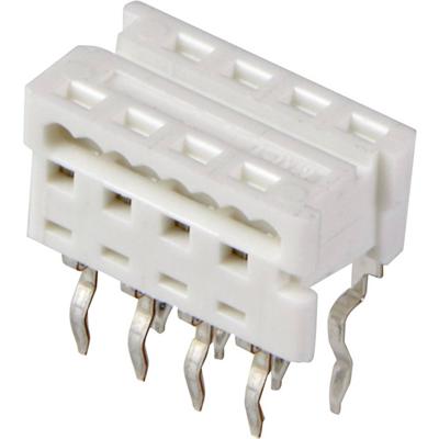 Molex 905841308 Female header, inbouw (standaard) Totaal aantal polen: 8 Rastermaat: 1.27 mm Inhoud: 1 stuk(s) Tube