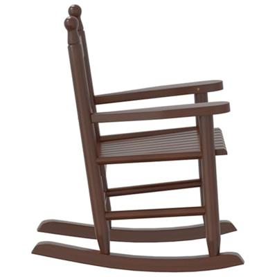 Schommelstoelen 2 st voor kinderen massief populierenhout bruin