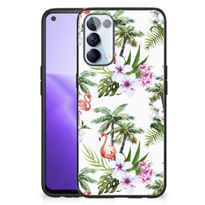 OPPO Reno5 5G | Find X3 Lite Dierenprint Telefoonhoesje Flamingo Palms OPPO Reno5 5G | Find X3 Lite Dierenprint Telefoonhoesje Flamingo Palms