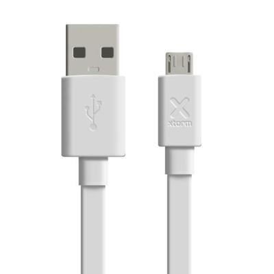 Xtorm Flat USB to Micro USB cable (1m) White