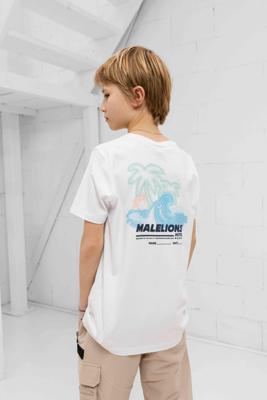 Malelions Paradise T-Shirt Kids Wit - Maat 164 - Kleur: Wit | Soccerfanshop Malelions Paradise T-Shirt Kids Wit - Maat 164 - Kleur: Wit | Soccerfanshop