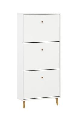 Schildmeyer Schoenenkast Bjarne (3 vakken, mat wit)