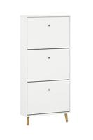 Schildmeyer Schoenenkast Bjarne (3 vakken, mat wit) - thumbnail