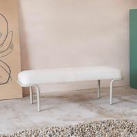 Kave Home Halbank 'Compo' Chenille, 130cm, kleur Beige - thumbnail