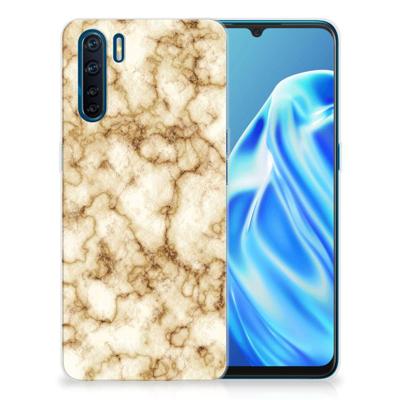 OPPO A91 | TPU | Siliconen hoesje | Marmer Goud OPPO A91 | TPU | Siliconen hoesje | Marmer Goud