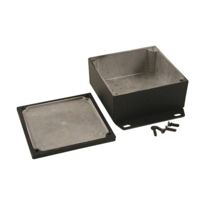 Hammond Electronics 1590WYFBK Universele behuizing 92 x 92 x 42 Aluminium Zwart 1 stuk(s)