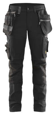 Blåkläder Dames werkbroek met stretch 71151343 | Zwart | Maat 40 - 7330509800843