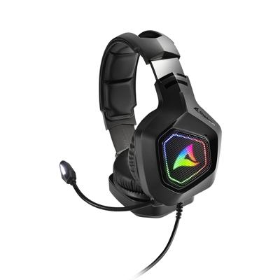 Rush ER30 - Gaming Headset - Hoofdtelefoon ( oorkap ) - Zwart/RGB Rush ER30 - Gaming Headset - Hoofdtelefoon ( oorkap ) - Zwart/RGB