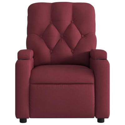 Fauteuil verstelbaar stof wijnrood Fauteuil verstelbaar stof wijnrood