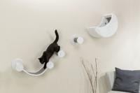 TRIXIE KATTEN KLIMSET VOOR AAN DE MUUR 4 KLIMPLEKKEN WIT / GRIJS 78X30X30 CM - thumbnail