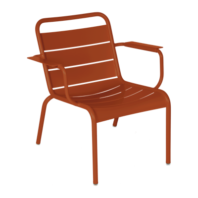 Fermob Luxembourg loungestoel met arm Candied orange