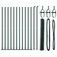 VidaXL Afrasteringspaal groen 25 x 1,2 m (36 mm gaas) staal - thumbnail