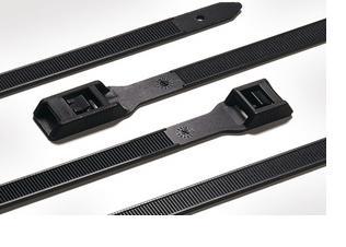 HellermannTyton 112-18060 PE180-HSW-BK-C1 Kabelbinder 180 mm 9 mm Zwart Voor heavy duty toepassing, UV-gestabiliseerd, Hittegestabiliseerd 1 stuk(s)