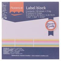 Florence • labelblok 216g pastels 135x - thumbnail