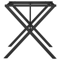 Eettafelpoten X-frame 70x70x73 cm gietijzer - thumbnail