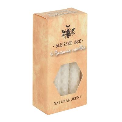 Bijenwas Spell Kaarsen (Wit - 6 kaarsen) Bijenwas Spell Kaarsen (Wit - 6 kaarsen)