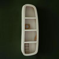 Dutchbone Wandplank 'Veda' Gerecycled marmer, 120 x 38cm - thumbnail