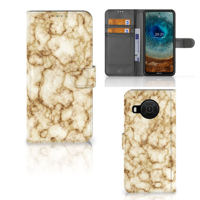Nokia X10 | Nokia X20 | Bookcase | Marmer Goud - thumbnail