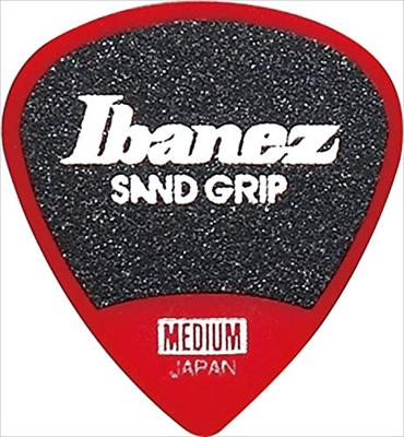 Ibanez PPA16MSGRD Grip Wizard Sand Grip plectrumset 6-pack medium rood Ibanez PPA16MSGRD Grip Wizard Sand Grip plectrumset 6-pack medium rood