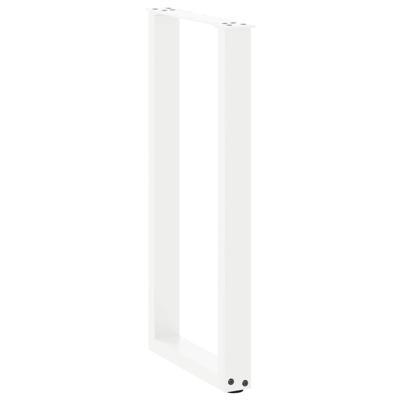 Bartafelpoten 2 st U-vormig 60x(100-101) cm staal wit