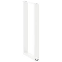 Bartafelpoten 2 st U-vormig 60x(100-101) cm staal wit - thumbnail