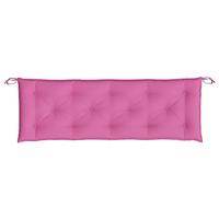 VidaXL Tuinbankkussens 2 st 150x50x7 cm stof roze - thumbnail