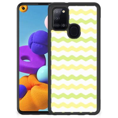Samsung Galaxy A21s Bumper Case Waves Yellow Samsung Galaxy A21s Bumper Case Waves Yellow