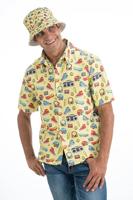 Gele 90&apos;s Blouse met Icoontjes - thumbnail