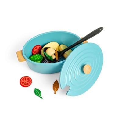 Bigjigs houten stoofpannen speelset, 17dlg.