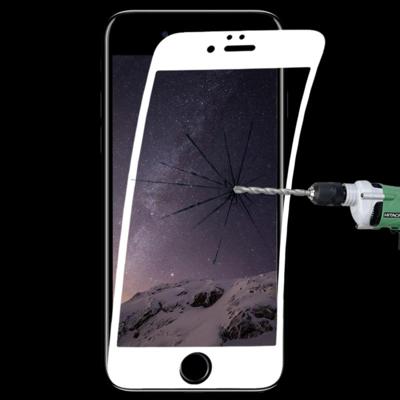 0.1 mm 9H volledig scherm flexibele Fiber gehard glas film voor iPhone 6 & 6s (wit)