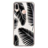 Huawei P20 Lite siliconen telefoonhoesje - Palm leaves silhouette - thumbnail
