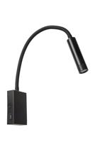 Lucide ALEC - Wandspot / Wandlamp - LED 3 StepDim - G9 - 1x3W 2700K - Inclusief omwisselbare ringen - Zwart - thumbnail