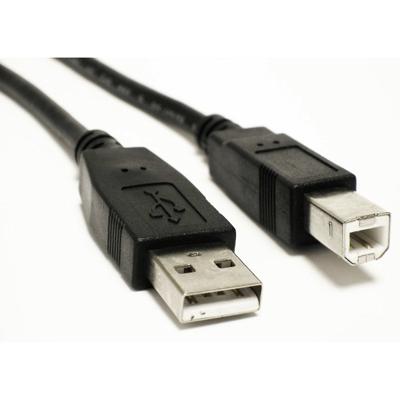 Akyga AK-USB-12 USB-kabel USB 2.0 USB-A stekker, USB-B stekker 3.00 m Zwart