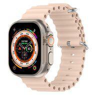 Ocean bandje - Lichtroze - Geschikt voor Apple Watch 44mm / 45mm / 46mm / 49mm - thumbnail