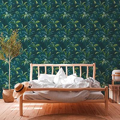 Architects Paper Jungle Chic blauw behang | 377044 - thumbnail