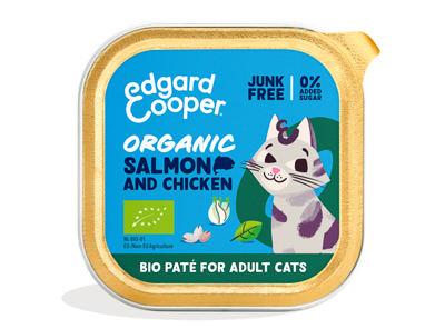 Cat adult pate organic sAlmon/chick Edgard & Cooper - Edgard en cooper