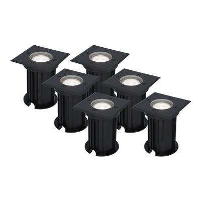 HOFTRONIC™ 6x Ramsay dimbare LED grondspot - Vierkant - Zwart - 6000K daglicht wit - 5 Watt - IP67 straal waterdicht - 3 jaar garantie HOFTRONIC™ 6x Ramsay dimbare LED grondspot - Vierkant - Zwart - 6000K daglicht wit - 5 Watt - IP67 straal waterdicht - 3 jaar garantie