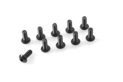 Laagbolkopschroef met binnenzeskant, M3X12, Staal (10st)