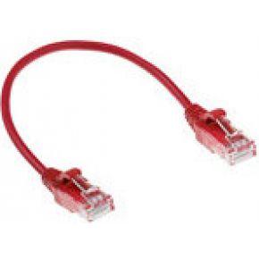 ACT DC9502 LSZH U/UTP CAT6 Datacenter Slimline Patchkabel Snagless | RJ45 Connectoren | Rood | 2 meter